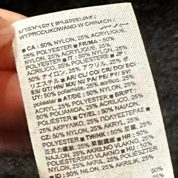 GAP Fair Isle Funnel neck Black and Blue Sweater Size XL - Picture 9 of 13